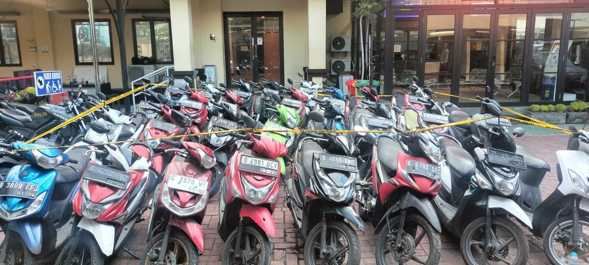 Berikut Daftar Kendaraan Sepeda Motor Hasil Curian Yang Diamankan Polsek Tambora