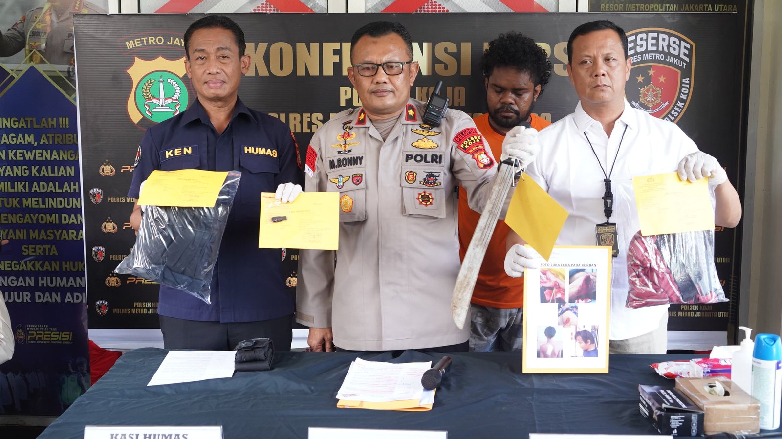 Polsek Koja Tangkap Pelaku Pembacokan 4 Warga di Koja