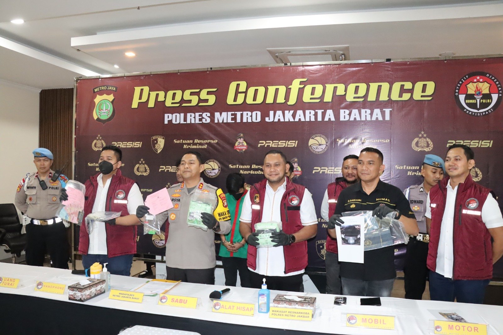 Polres Jakbar dan Polres Pelabuhan Tanjung Priok Amankan Sabu Kualitas Bagus Seberat 11,3KG