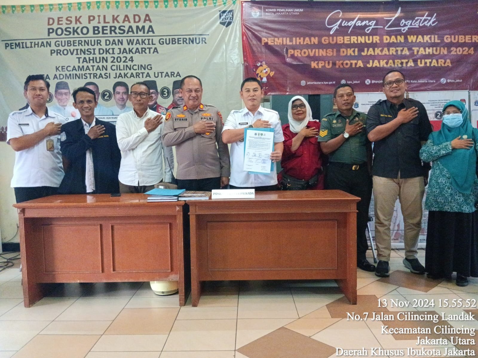 Wakapolsek Cilincing Hadiri Deklarasi Netralitas TNI, Polri, dan ASN di Pilgub Jakarta