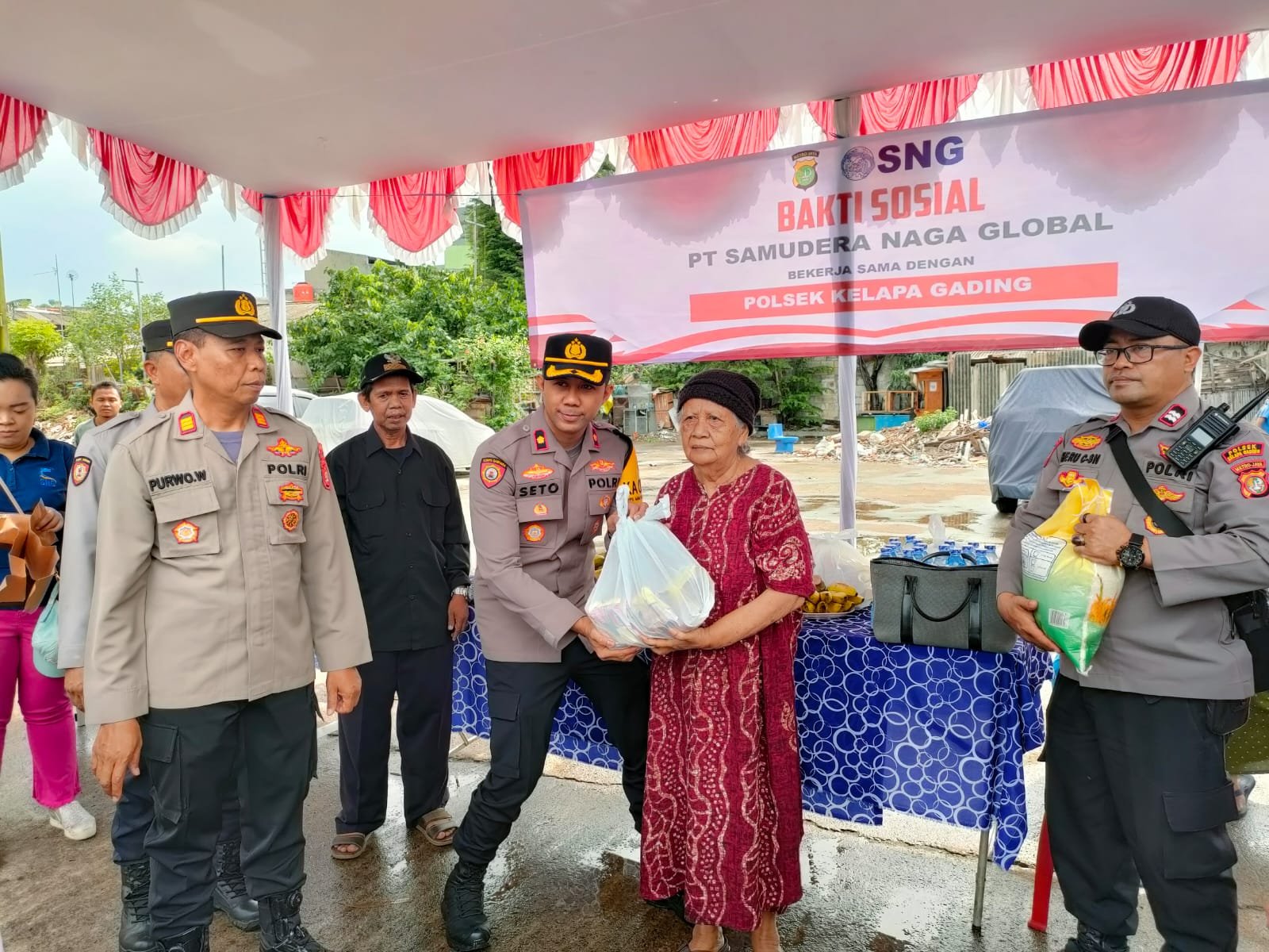 Bakti Sosial Polsek Kelapa Gading Bersama PT. Samudera Naga Global: Wujud Nyata Kepedulian