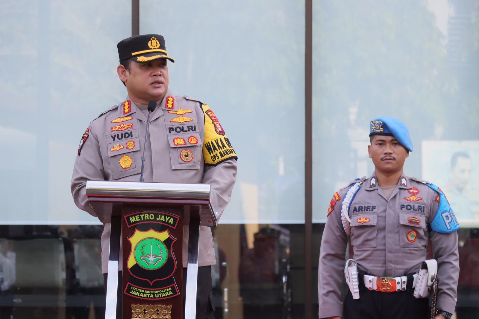 Wakapolres Metro Jakarta Utara Berikan Arahan Pagi kepada Bhabinkamtibmas dan Kapospol