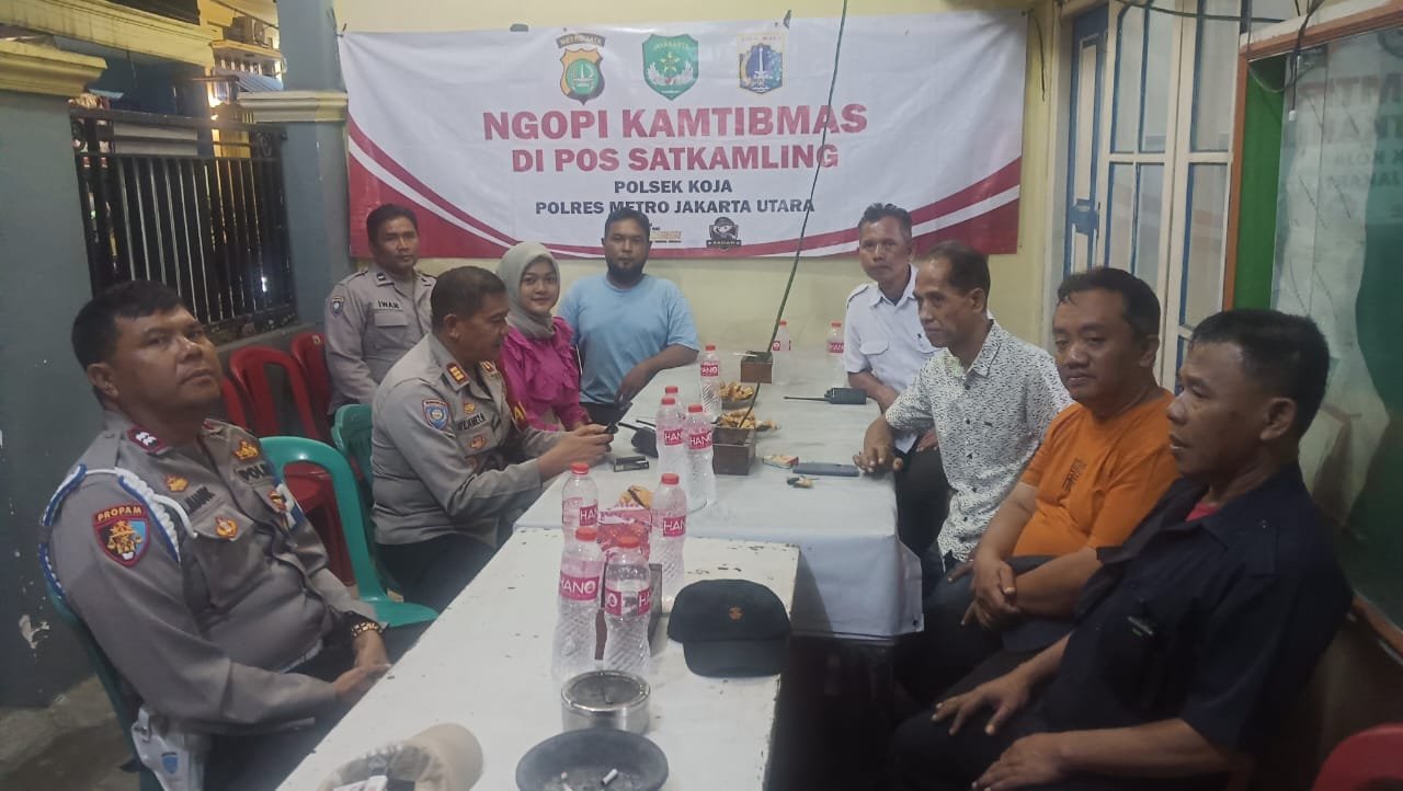 Polsek Koja Gelar Ngopi Kamtibmas di RW 011: Bersama Warga Wujudkan Lingkungan Aman
