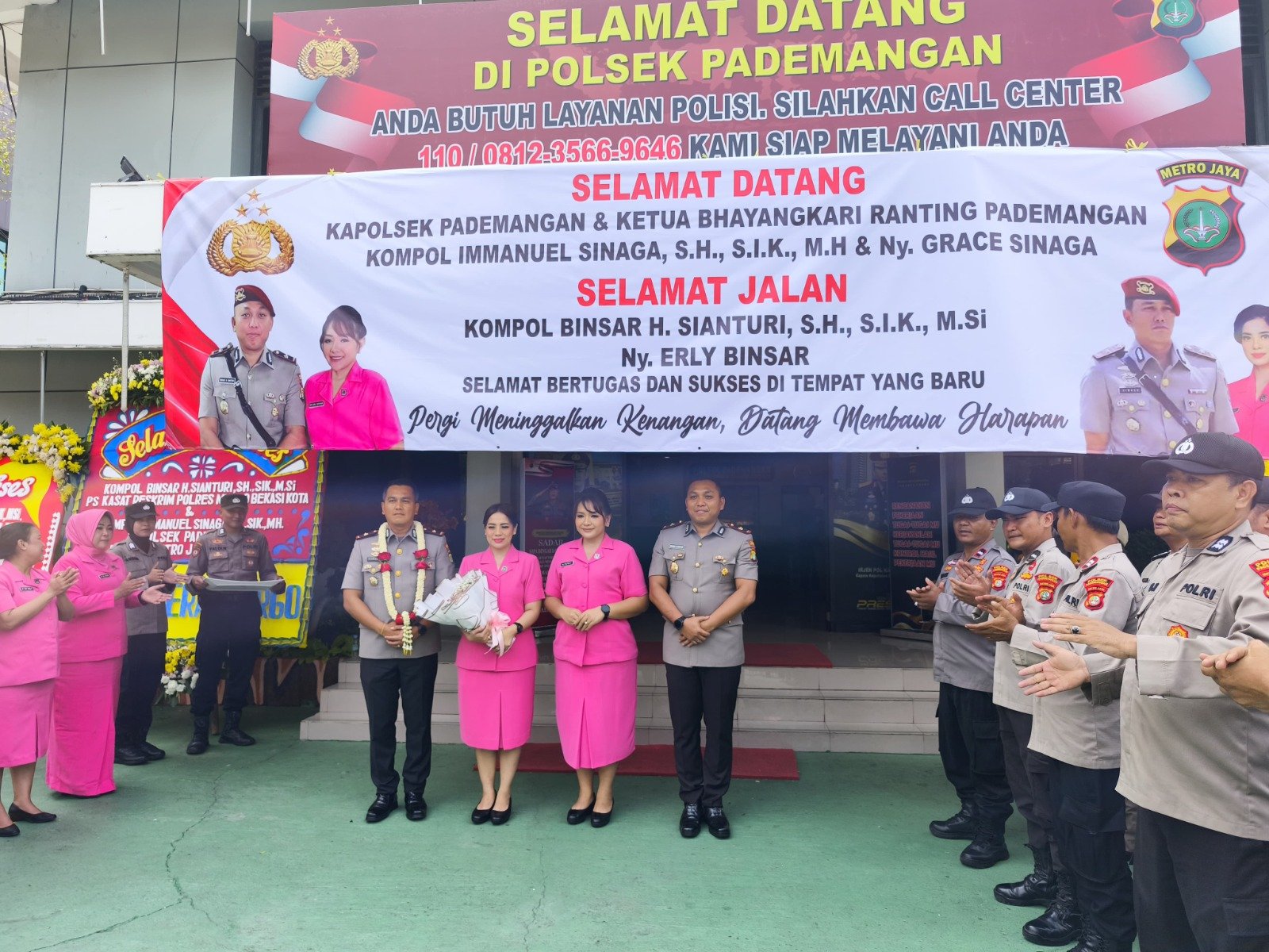 Pelepasan dan Penyambutan Kapolsek Pademangan