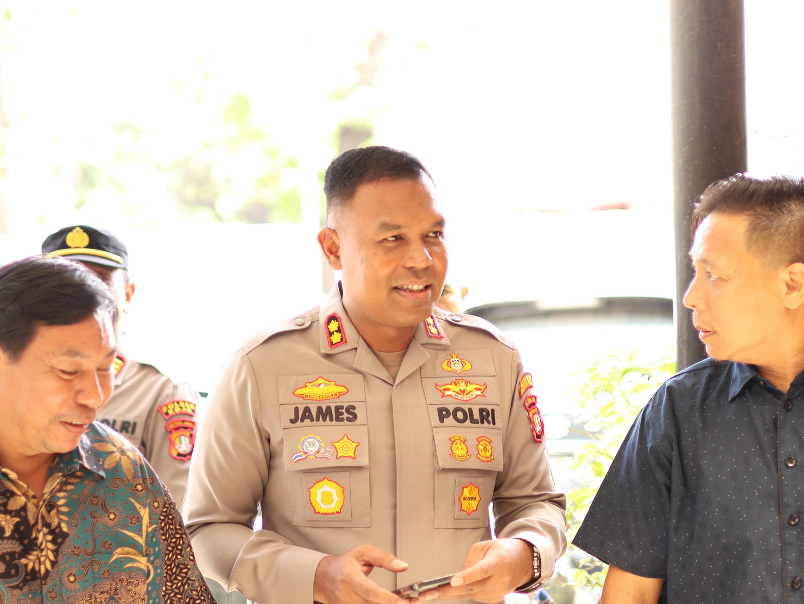 Wakapolres Metro Jakarta Utara Gelar Program Minggu Kasih di Gereja Salib Suci