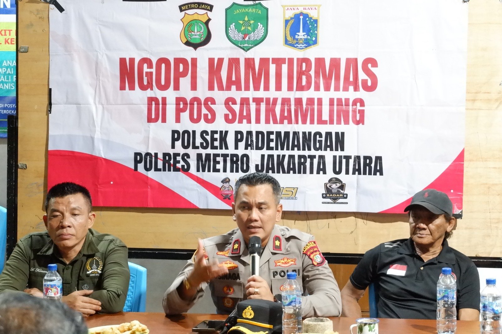 Ngopi Kamtibmas Polsek Pademangan, Membangun Keakraban Menjaga Keamanan