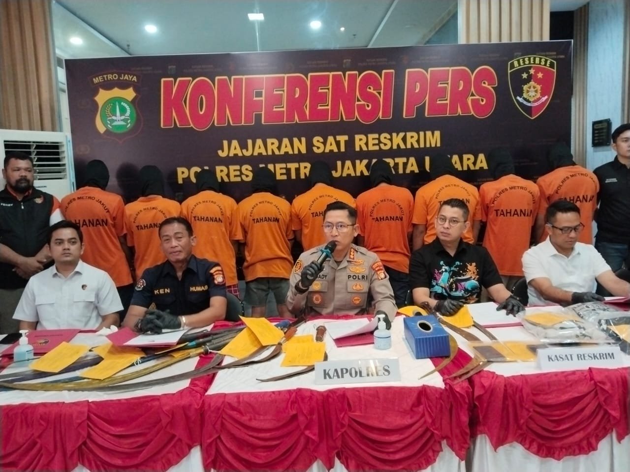 Polres Metro Jakarta Utara Ungkap Kasus Tawuran Maut di Penjaringan, 9 Orang Jadi Tersangka