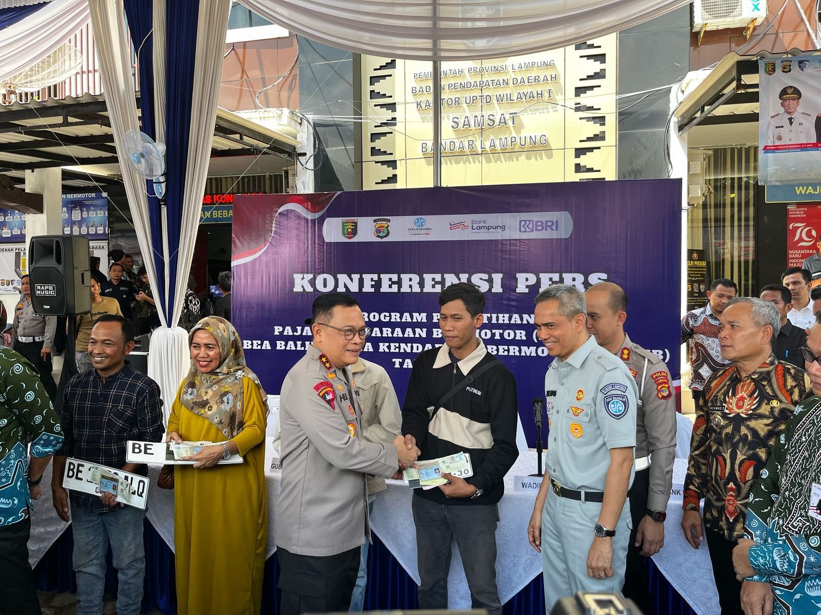 Kapolda Lampung Dukung Program Pemutihan Pajak