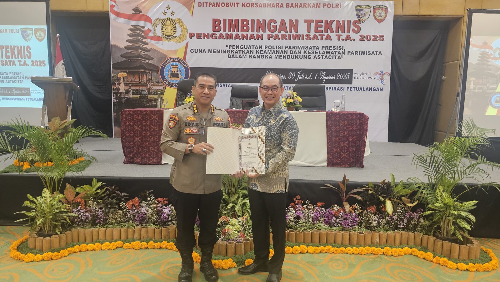 Dukung Asta Cita Presiden Prabowo Subianto, Polri Gelar Bimtek Pengamanan Pariwisata 2025