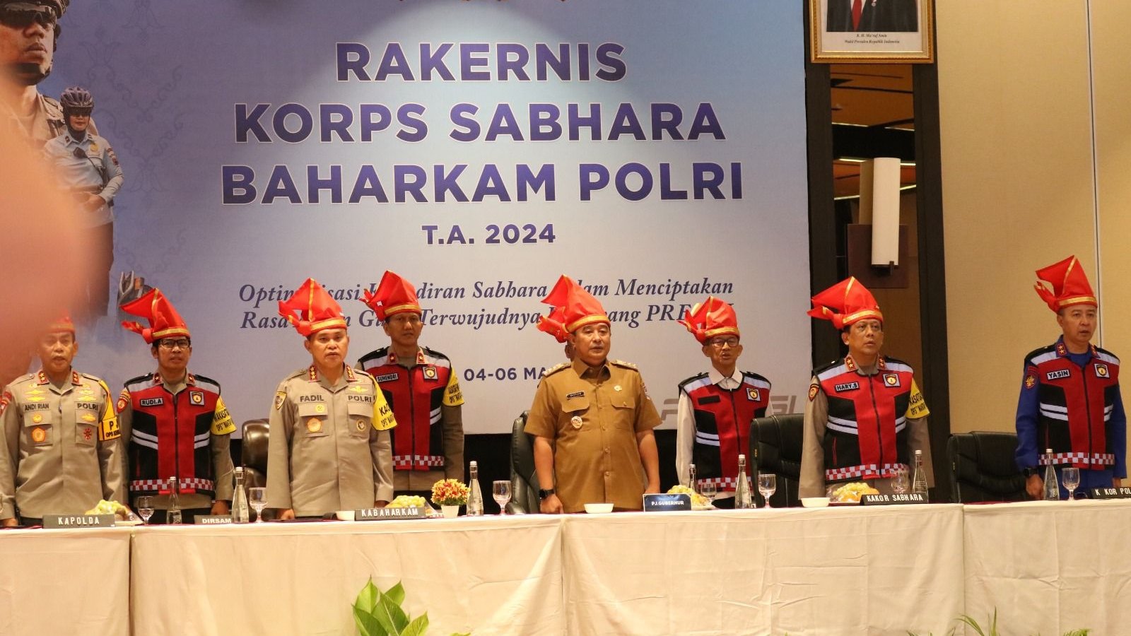 Kakorpolairud Baharkam Polri dan Pejabat Tinggi Polri Hadiri Rakernis Sabhara, Fokus pada Peningkata