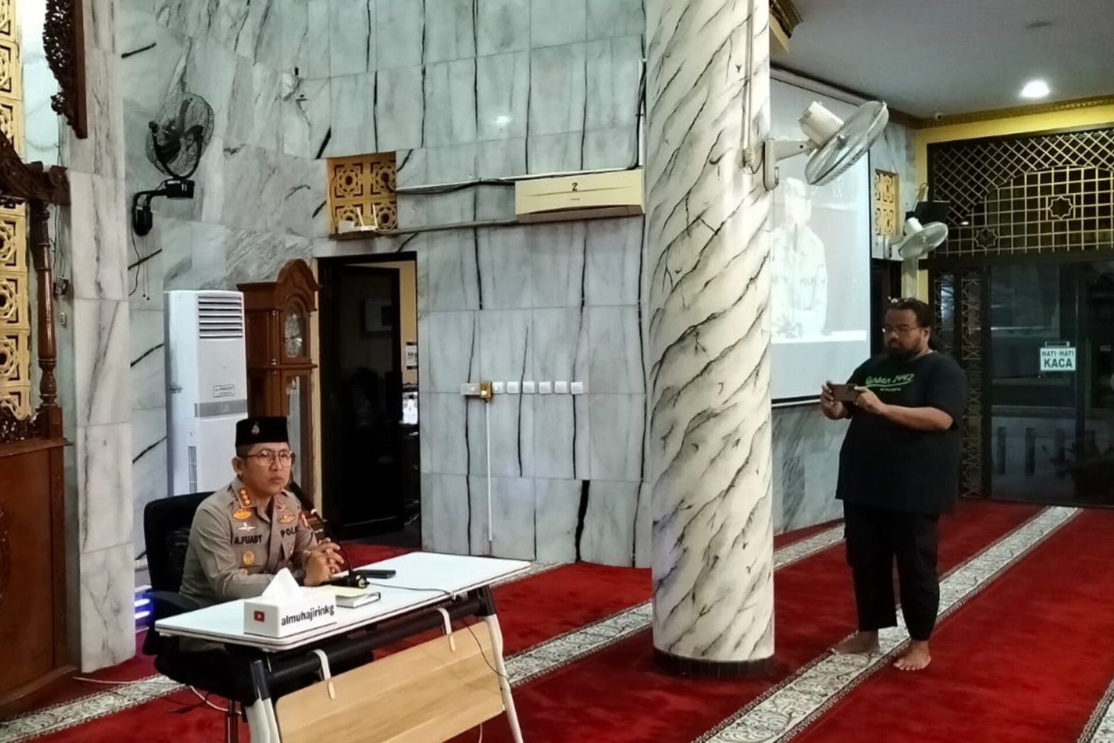 Kapolres Metro Jakarta Utara Pimpin Subuh Keliling di Masjid Jami Al-Muhajirin Kelapa Gading