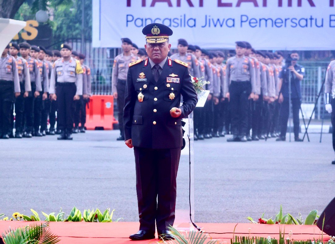 Polda Metro Jaya Gelar Upacara Hari Lahir Pancasila di Lapangan Presisi